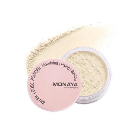 Sheer Loose Powder– Ultra-Lightweight Setting Powder, Natural Soft-Focus Finish, Oil Control, Vegan & Cruelty-Free - LP002