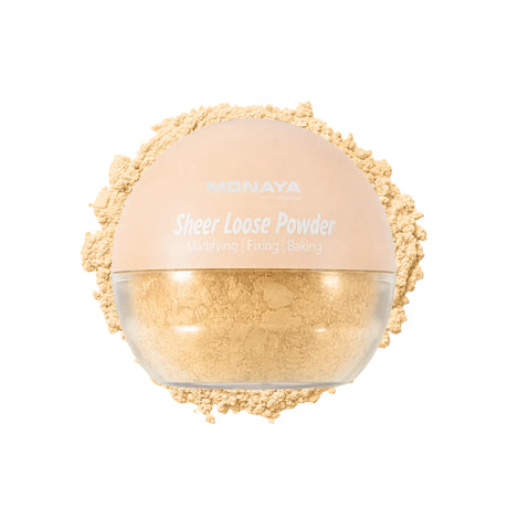 Sheer Loose Powder  – Ultra-Fine Lightweight Setting Powder, Natural Soft-Matte Finish, Oil Control, Vegan & Cruelty-Free - LP003