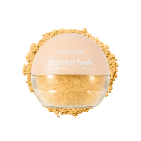 Sheer Loose Powder  – Ultra-Fine Lightweight Setting Powder, Natural Soft-Matte Finish, Oil Control, Vegan & Cruelty-Free - LP003