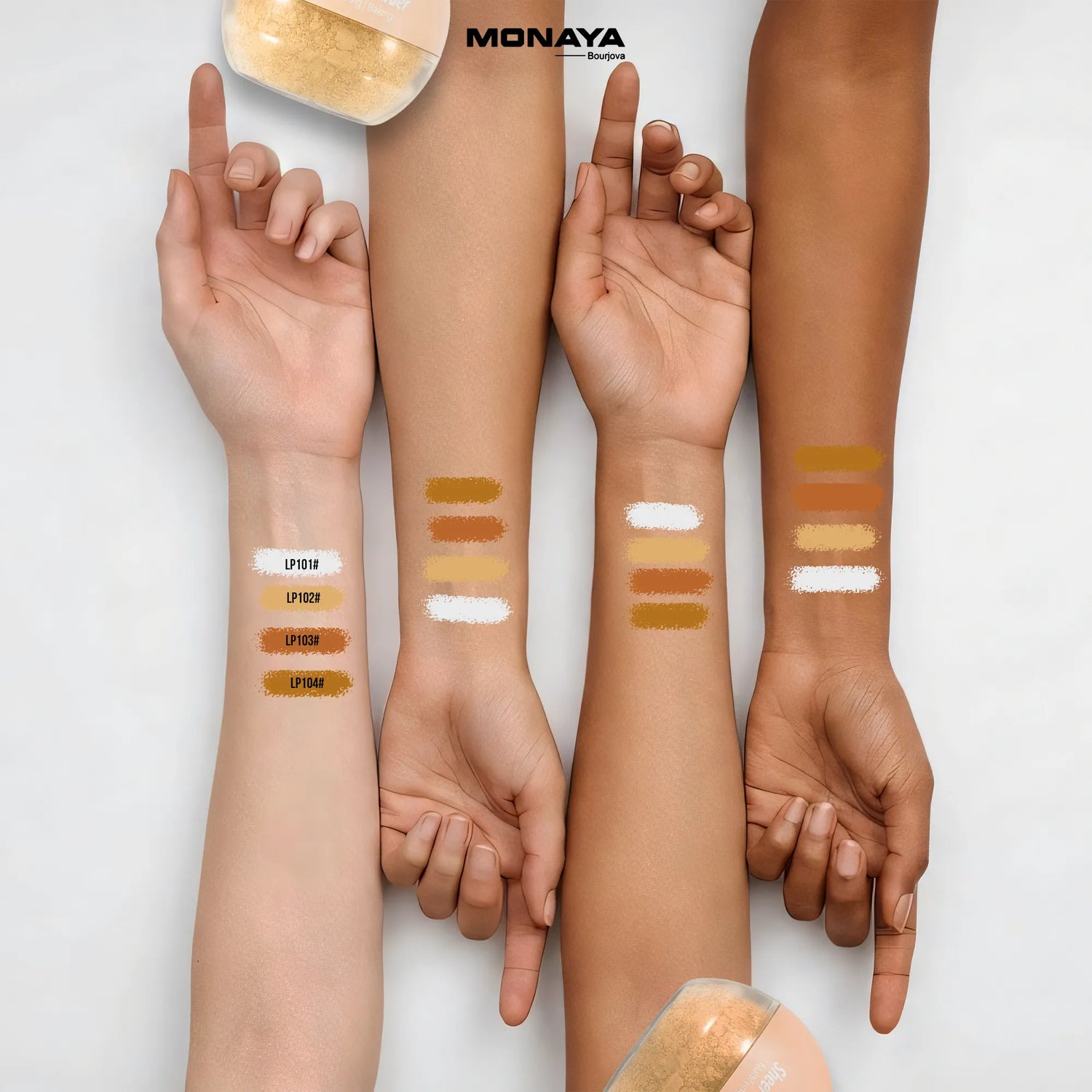 Sheer Loose Powder  – Ultra-Fine Lightweight Setting Powder, Natural Soft-Matte Finish, Oil Control, Vegan & Cruelty-Free - LP003