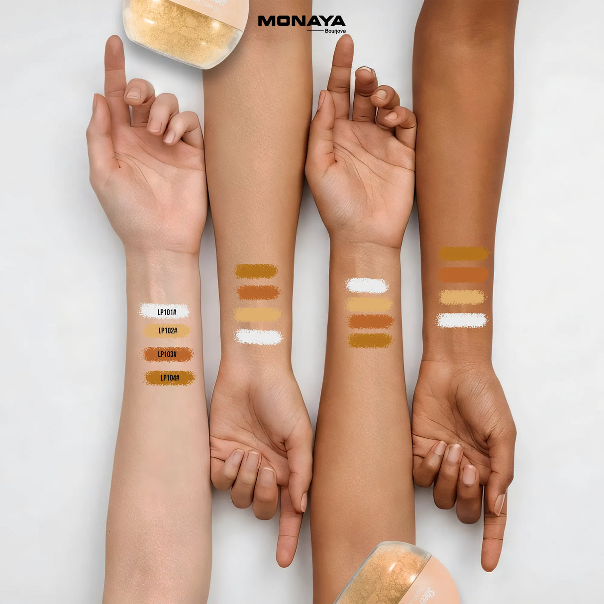 Sheer Loose Powder  – Ultra-Fine Lightweight Setting Powder, Natural Soft-Matte Finish, Oil Control, Vegan & Cruelty-Free - LP003