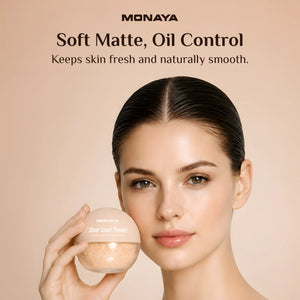 Sheer Loose Powder  – Ultra-Fine Lightweight Setting Powder, Natural Soft-Matte Finish, Oil Control, Vegan & Cruelty-Free - LP003