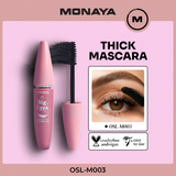 Monaya M003 Big Eyes Extended  The Thick Mascara, Long-Lasting Zero-Smudge Lengthening Mascara M201#