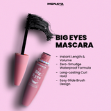 Monaya M003 Big Eyes Extended  The Thick Mascara, Long-Lasting Zero-Smudge Lengthening Mascara M201#