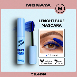 Velvet Mascara – Blue Color, Volumizing & Defining Lashes, Long-Lasting - M016