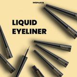 Waterproof Black Liquid Eyeliner – Intense Black,  Long-Lasting, Precision Tip - N001