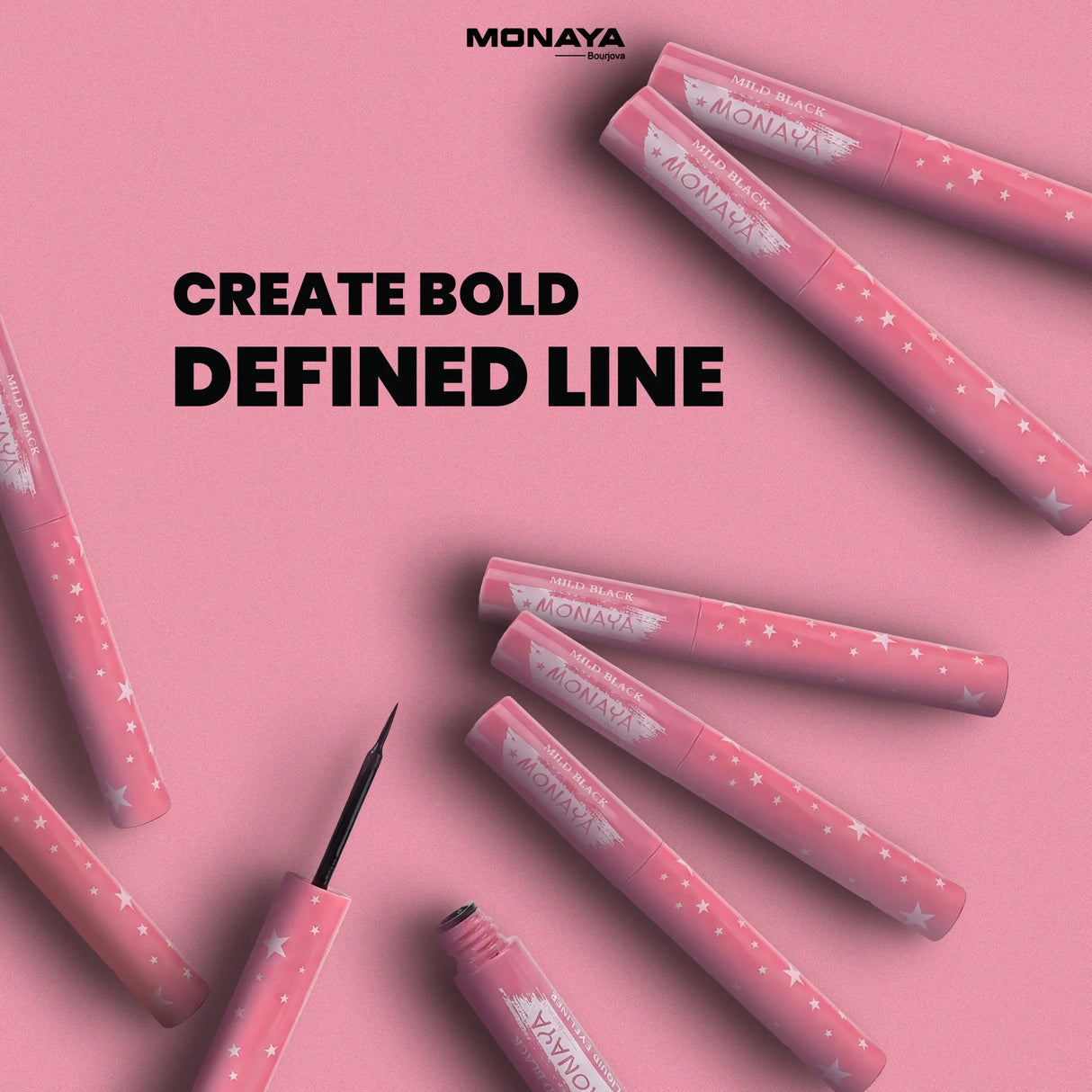 Liquid Precision Eyeliner, Creamy & Waterproof, Bold Black - N003