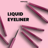 Mild Black Liquid Eyeliner, Stay All Day, Fine Brush Tip Lasting, Smudge-Proof & Transfer-Resistant (N201#) - N004