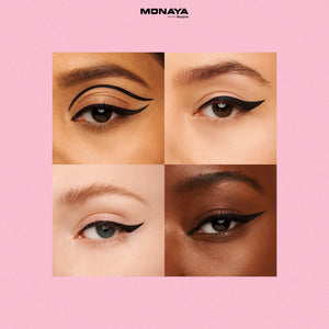 Mild Black Liquid Eyeliner, Stay All Day, Fine Brush Tip Lasting, Smudge-Proof & Transfer-Resistant (N201#) - N004