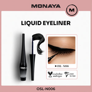 Mild Black Liquid Eyeliner, Long-Lasting Satin Finish (N201#) - N006
