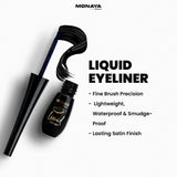 Liquid Eyeliner, Lasting Satin Finish, Smudge-Proof & Transfer-Resistant (N101#) - N009
