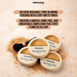 Magic Touch Face Maker Powder – High-Definition Blurring Pressed Powder, Full Coverage Matte Finish, 12-Hour Sebum Control, Cruelty-Free & Vegan, 4 Skin-Perfecting Shades - P004