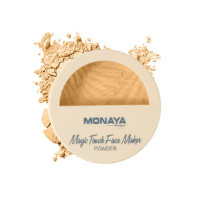 Magic Touch Face Maker Powder – High-Definition Blurring Pressed Powder, Full Coverage Matte Finish, 12-Hour Sebum Control, Cruelty-Free & Vegan, 4 Skin-Perfecting Shades - P004