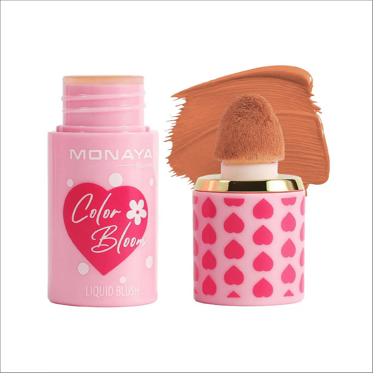 Color Bloom Matte Liquid Blush, pigmented formula, Moisturizing - 8 Shades - S004