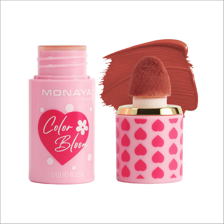 Color Bloom Matte Liquid Blush, pigmented formula, Moisturizing - 8 Shades - S004