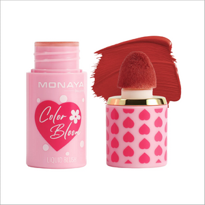 Color Bloom Matte Liquid Blush, pigmented formula, Moisturizing - 8 Shades - S004