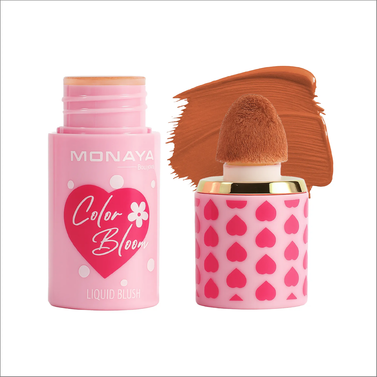 Color Bloom Matte Liquid Blush, pigmented formula, Moisturizing - 8 Shades - S004