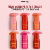 Blusher Multi Stick – Cream Blush Stick for Cheeks & Lips, Natural Finish, 6 Shades - S006