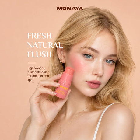 Blusher Multi Stick – Cream Blush Stick for Cheeks & Lips, Natural Finish, 6 Shades - S006