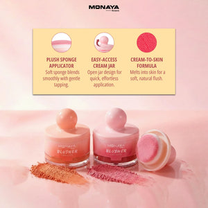 Cream Face Blush – Natural Finish, Lightweight Formula, Long-Lasting Wear - S009
