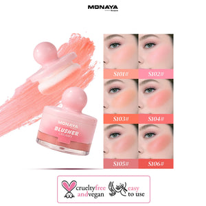 Cream Face Blush – Natural Finish, Lightweight Formula, Long-Lasting Wear - S009