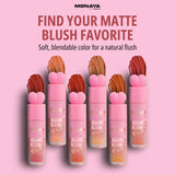 2-in-1 Liquid Blush Color Bloom for Lip & Cheek – Gel-Cream Formula , Long-Lasting Soft Flush - S010