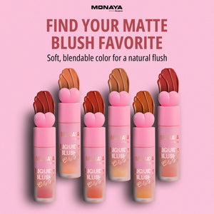 2-in-1 Liquid Blush Color Bloom for Lip & Cheek – Gel-Cream Formula , Long-Lasting Soft Flush - S010