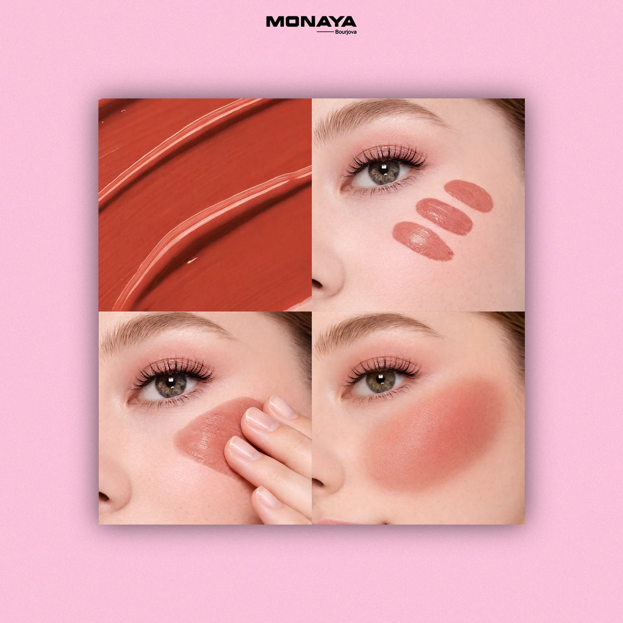 2-in-1 Liquid Blush Color Bloom for Lip & Cheek – Gel-Cream Formula , Long-Lasting Soft Flush - S010