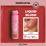 2-in-1 Liquid Blush Color Bloom for Lip & Cheek – Gel-Cream Formula , Long-Lasting Soft Flush - S010