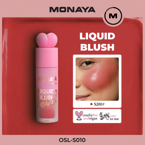 2-in-1 Liquid Blush Color Bloom for Lip & Cheek – Gel-Cream Formula , Long-Lasting Soft Flush - S010