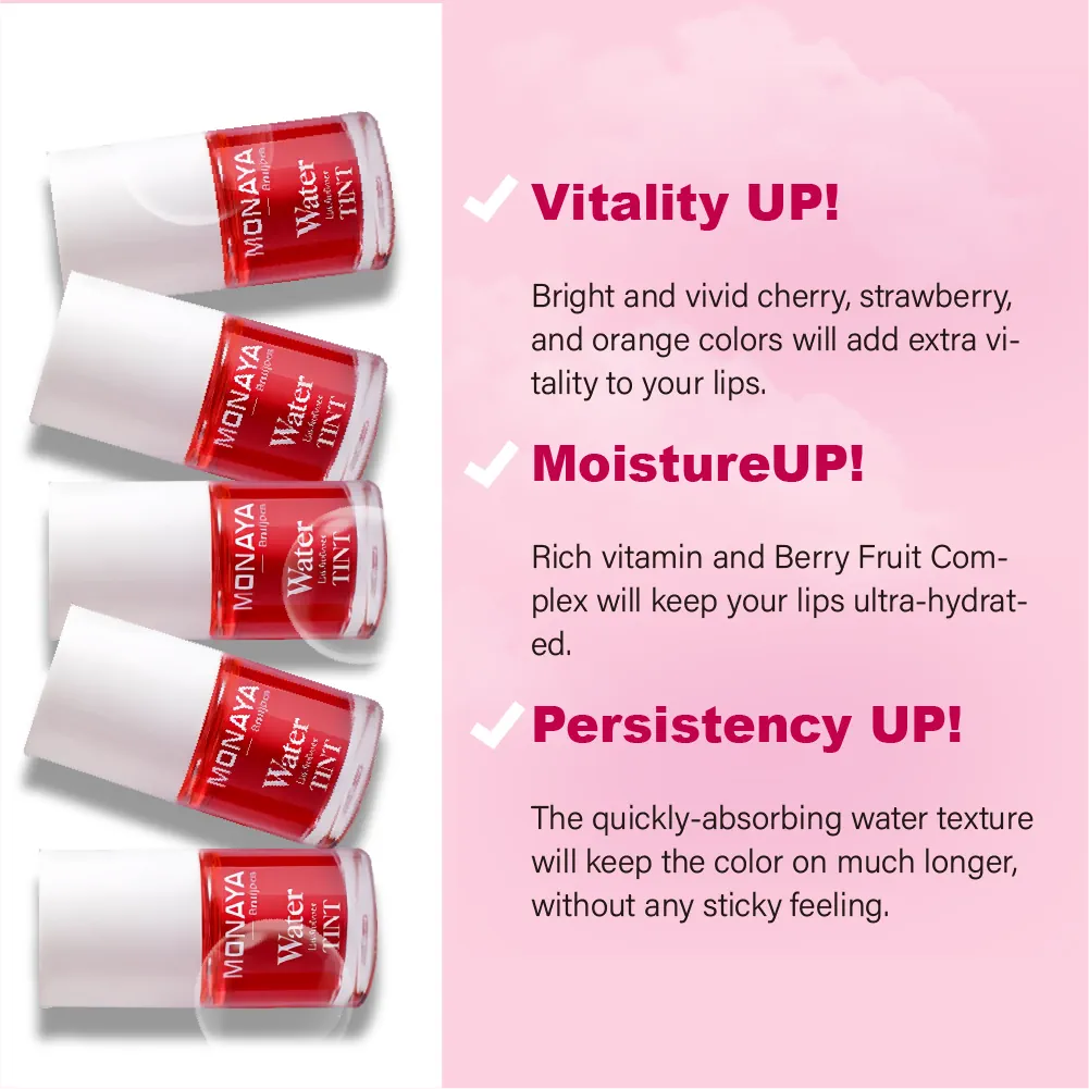 Hydrating Velvet Lip Tint, 12HR Moisture & Shine, 6 Shades - T002