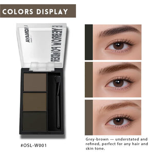 Natural Define Eyebrow Powder, Natural & Long-Lasting Formula - 3 Colors - W001