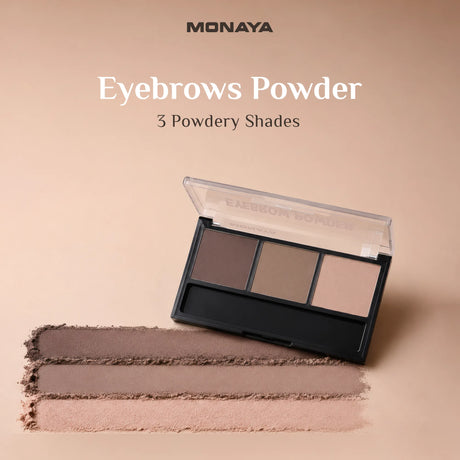 Natural Define Eyebrow Powder, Natural & Long-Lasting Formula - 3 Colors - W001