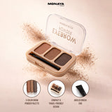 Eyebrow Powder - Soft and Natural Eyebrow Powder, Compact Size - W002