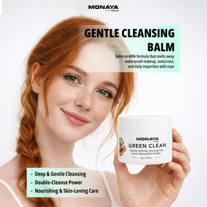 Makeup Remover Cleansing Balm - Oil Based Cleanser - Gentle Exfoliating Double Cleanser - Melts from Balm to Milky Lather - X001