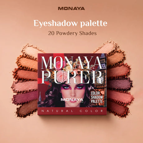Pure Color Eyeshadow Palette, Highly Pigmented & Long-Lasting - 20 Shades - Y001