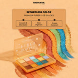 Purer Palette Shadow, Long Lasting, High Pigment  - 15 color - Y005