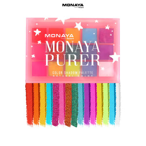 Purer Palette Shadow, Palette Long Lasting, Easy to Blend Natural Colors - 15 color - Y007