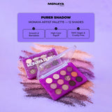 Purer Palette Shadow, Long Lasting, Easy to Blend Natural Colors - 12 color - Y009
