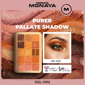 Purer Palette Shadow, Long-Lasting, Highly Pigmented, Smooth - 15 color - Y012