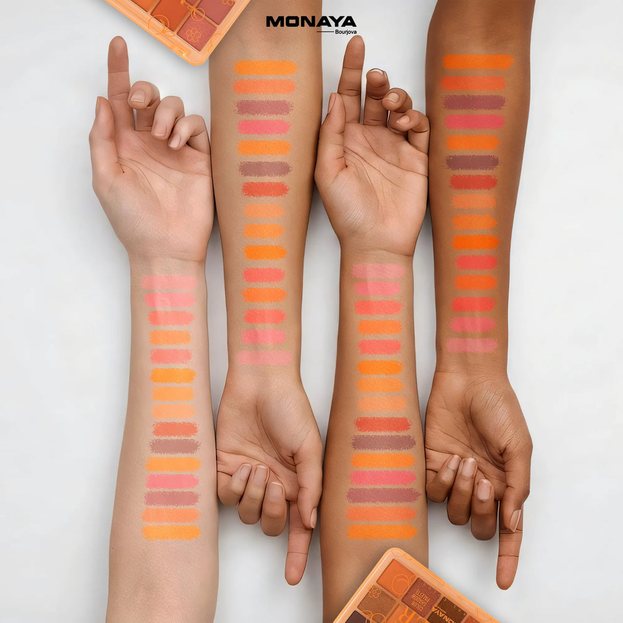 Purer Palette Shadow, Long-Lasting, Highly Pigmented, Smooth - 15 color - Y012