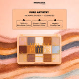 Purer Palette Shadow, Pallet Long Lasting, Easy to Blend Natural Colors - 15 color - Y014