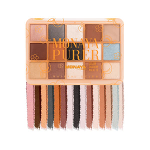 Purer Palette Shadow, Pallet Long Lasting, Easy to Blend Natural Colors - 15 color - Y014