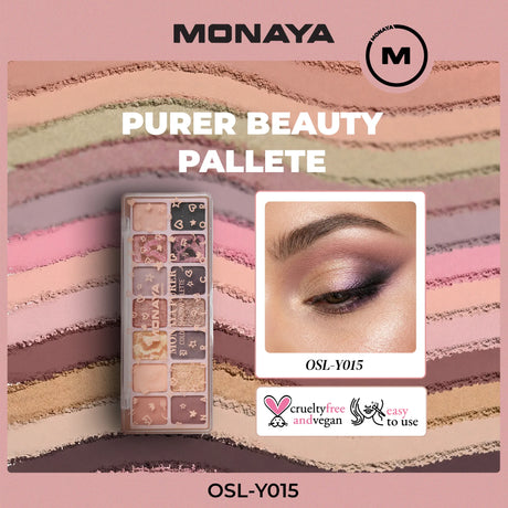 Color Luxe Eyeshadow Set, Highly Pigmented & Long-Lasting  - 14 Shades - Y015