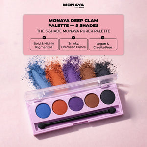 Purer Palette Shadow, Long Lasting, Blendable Natural Colors  - 5 color - Y018