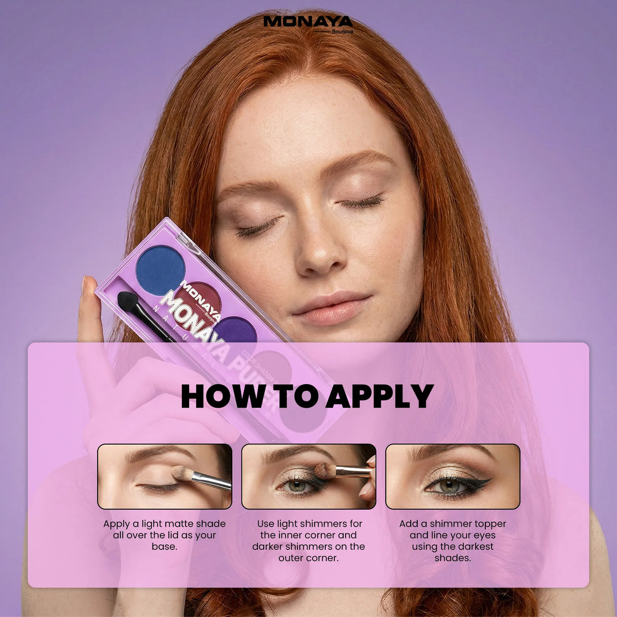 Purer Palette Shadow, Long Lasting, Blendable Natural Colors  - 5 color - Y018