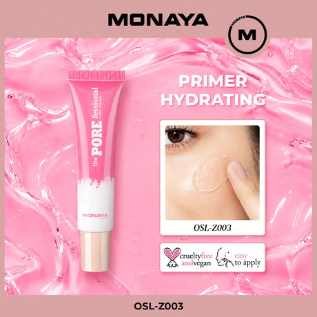Hydrating & Blurring Makeup Primer, Clear, 24HR Wear - Z003