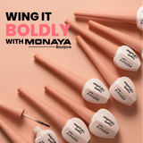 Monaya Precision Liquid Eyeliner, Waterproof & Smudge-Proof, Black, OSL-N007