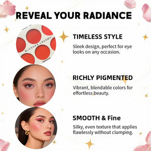 Velvet Glow Cream Blush, Long-Lasting & Moisturizing Formula - 6 Shades - S001