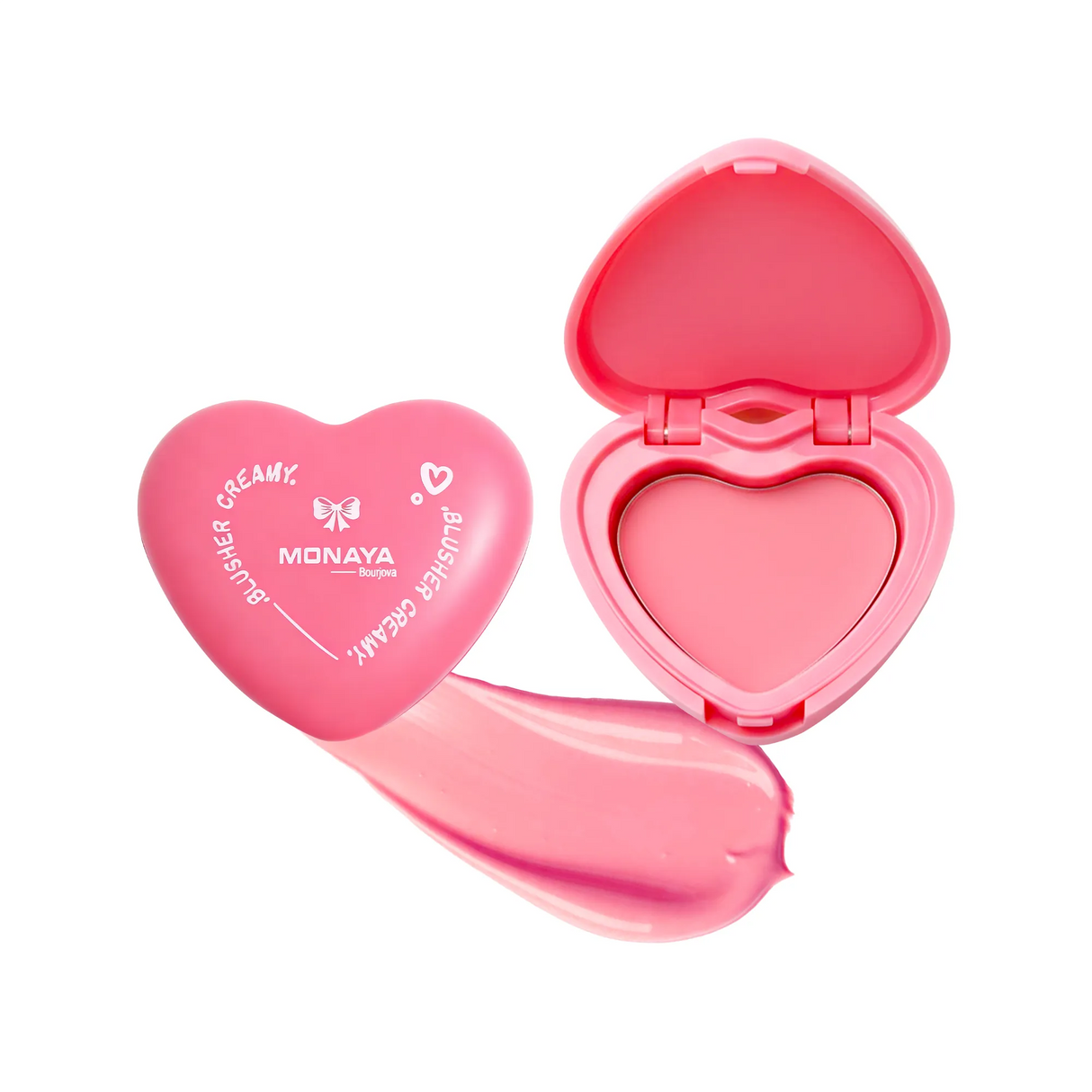 Monaya S003 Silky Cream Liquid Blush, Leaving a Matte Dewy Makeup Look, Easy to Apply and Create a Natural Flush, Long Lasting and Lightweight Cheek Blush Face Makeup